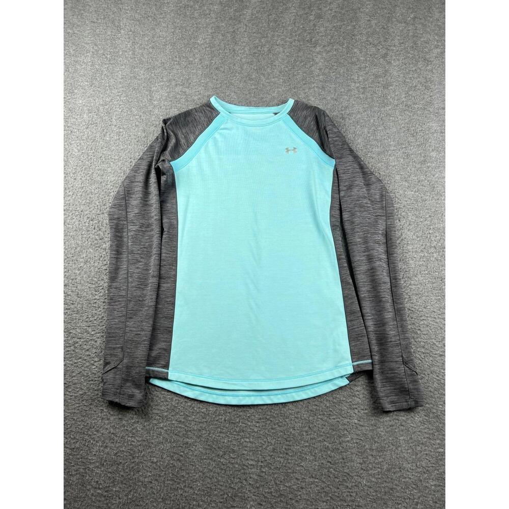 Under Armour Women's Long Sleeve Raglan Tee - Aqua & Charcoal